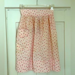 Vintage pink apron cotton